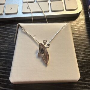 Helzberg Diamonds Silver Wing Necklace